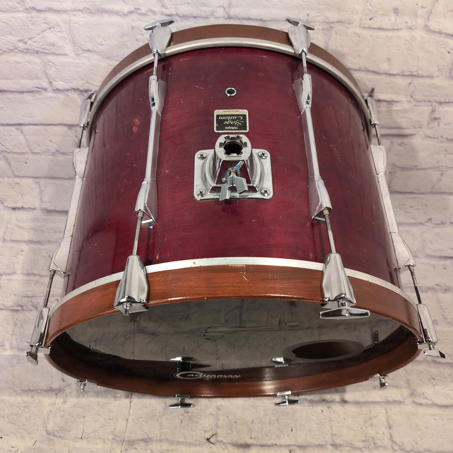 Yamaha 22 x 16" Stage Custom Bass Drum 1990s Indonesia Wine Red