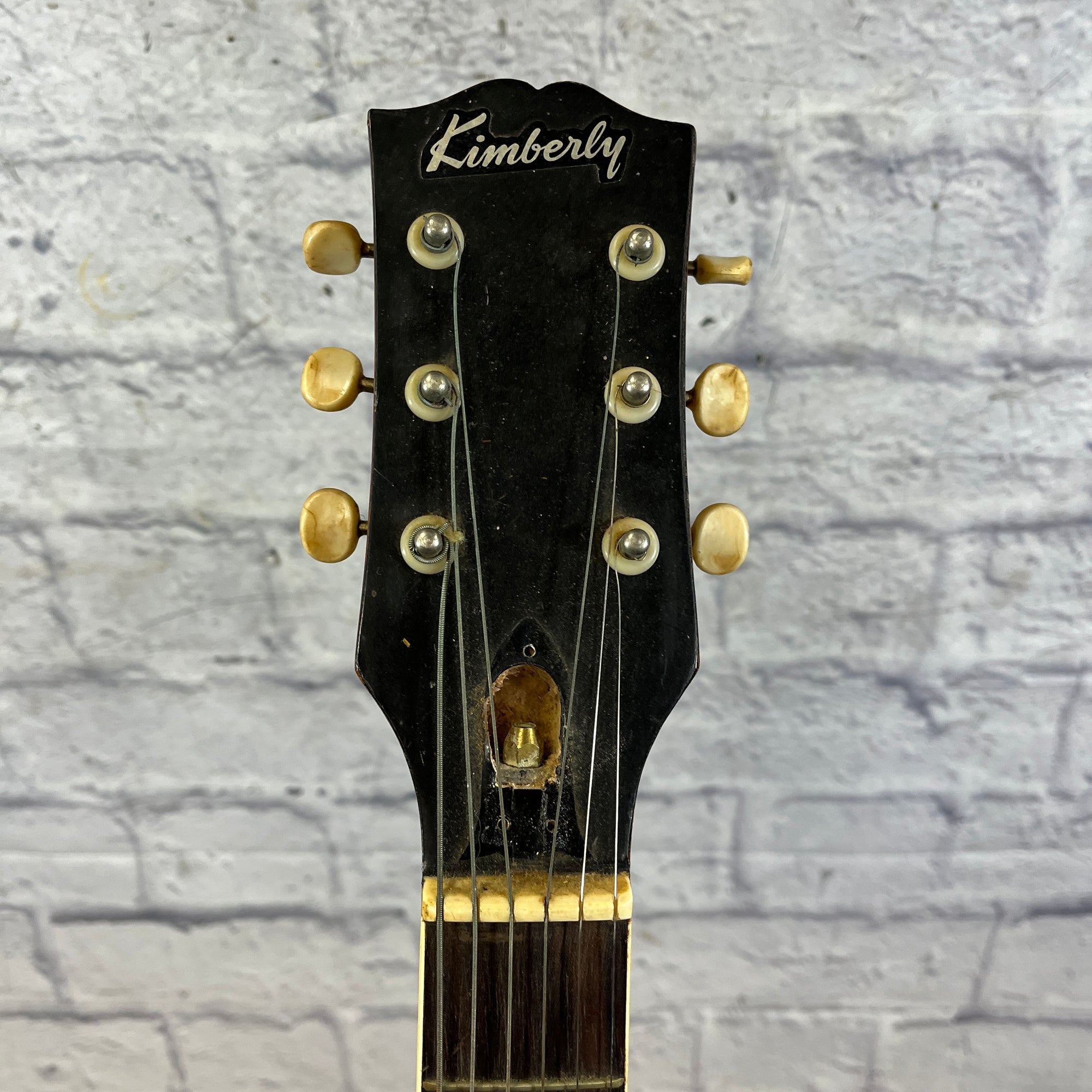 Kimberly Vintage Acoustic Guitar Open Book Headstock