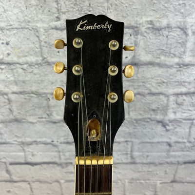 Kimberly Vintage Acoustic Guitar Open Book Headstock