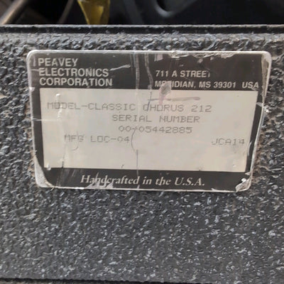 Peavey Classic Chorus 2x12 Amp