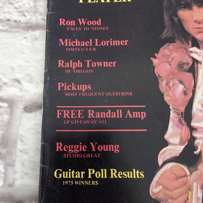 Vintage Guitar Player Magazine December 1975 Ron Wood Rolling Stones