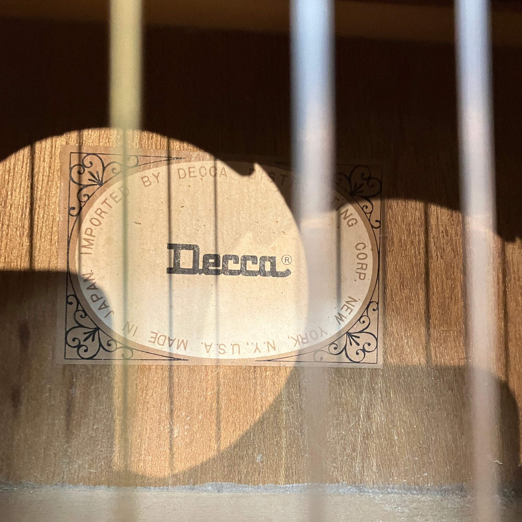 Decca Vintage 1960s Classical Guitar Made in Japan w/ case