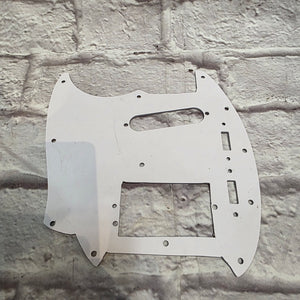 Unknown Fender Off-set Series Mustang Style Pickguard Ivory White Pickguard
