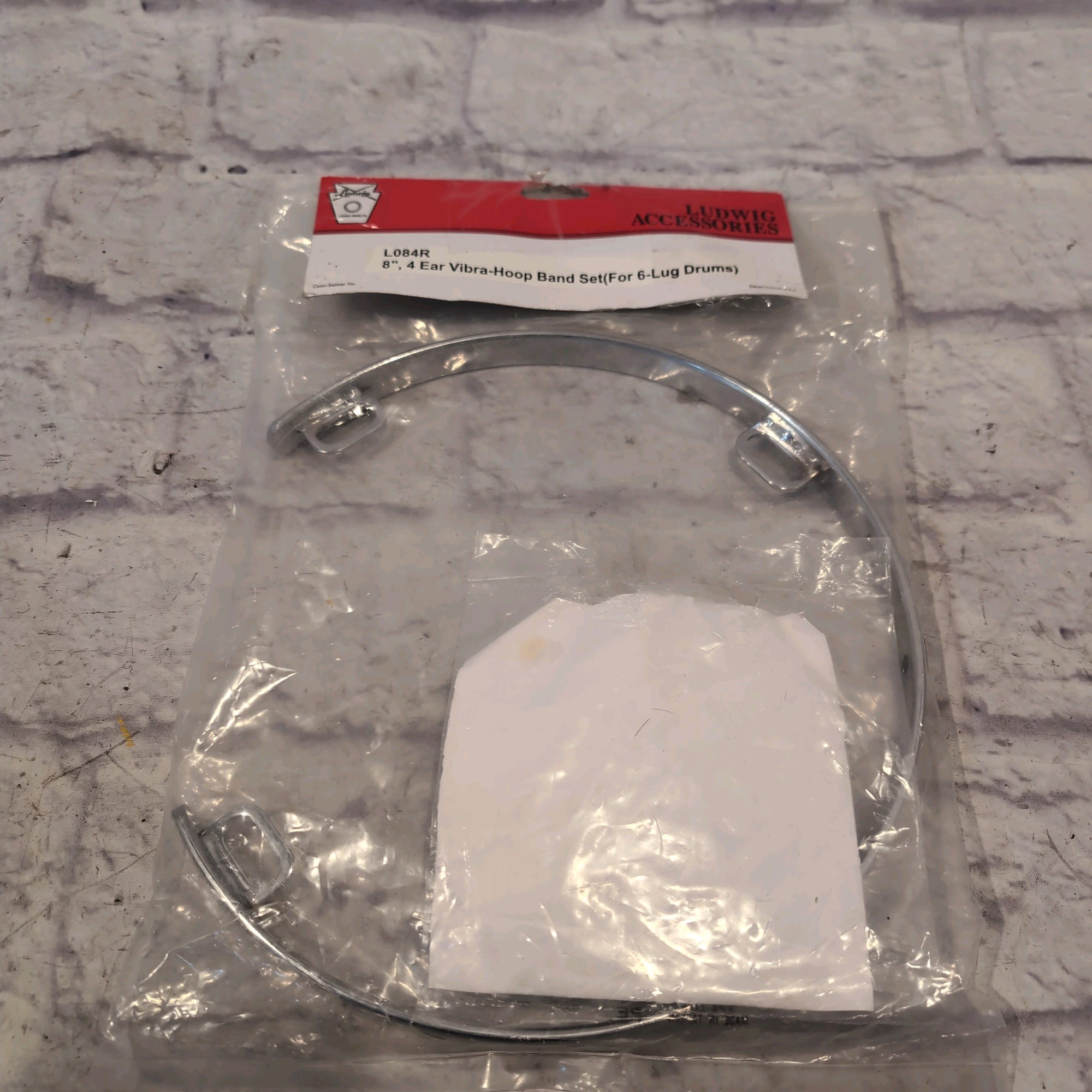 Ludwig L084 8" 4 Ear Vibra Hoop Band Set Drum Mount (For 6-Lug Drums)