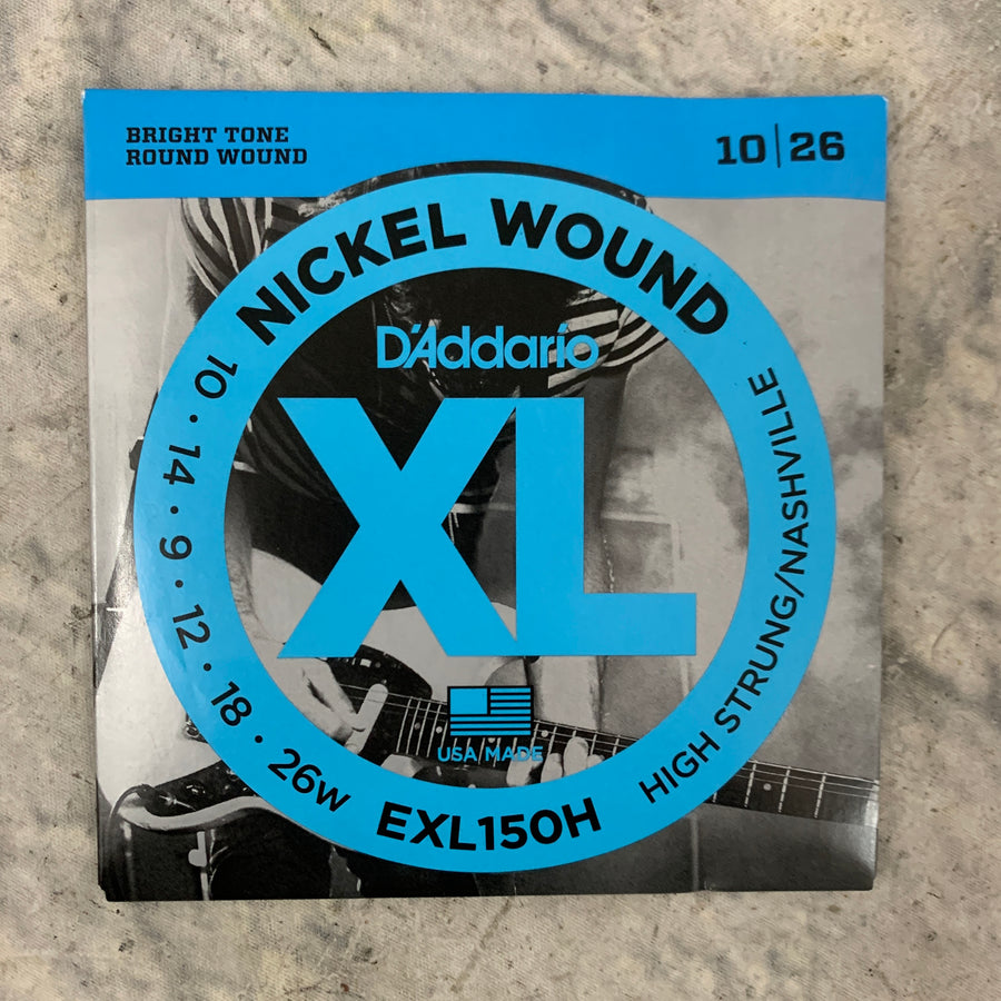 D'Addario EXL150H Nickel Wound High Strung / Nashville Electric Guitar Strings 10-26