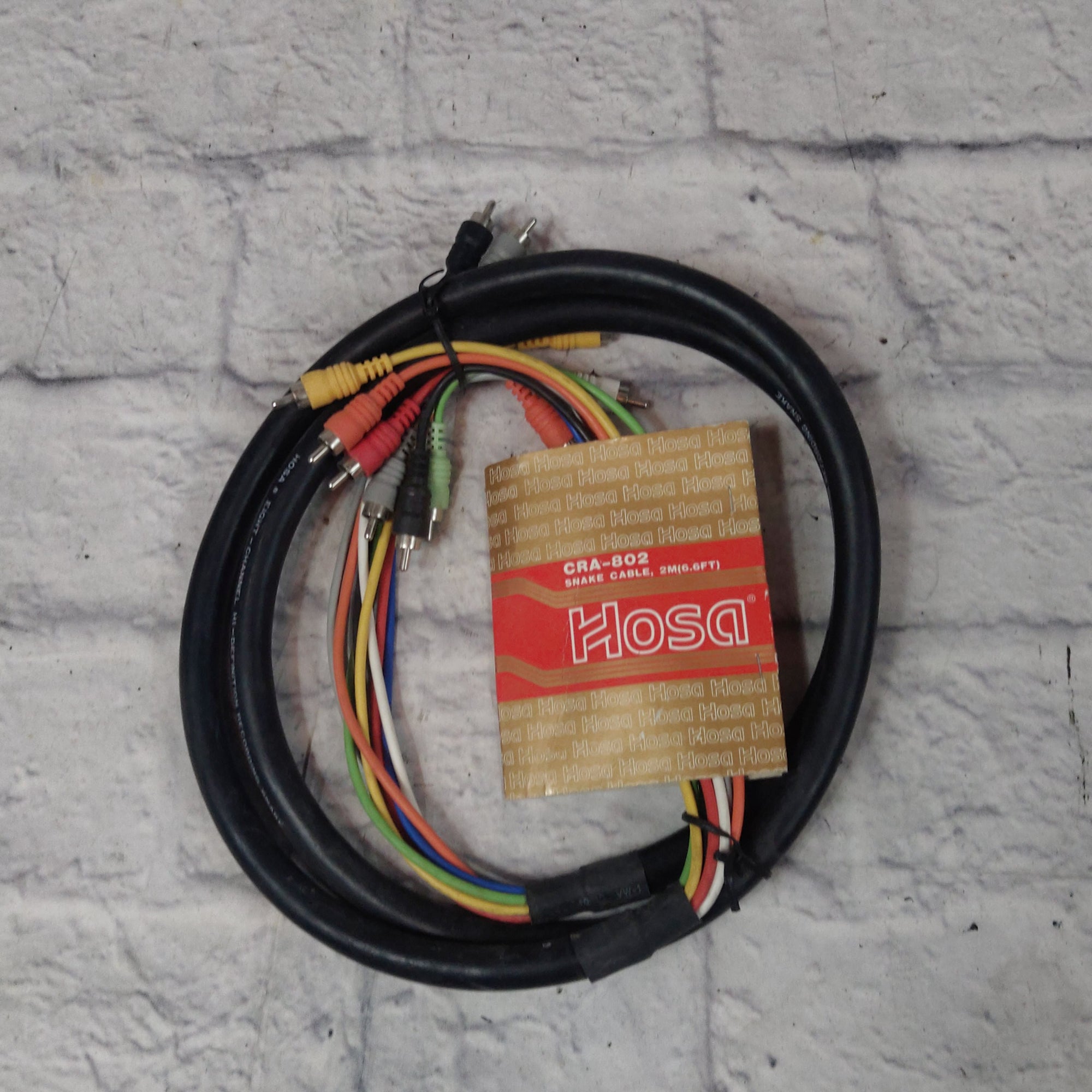 Hosa CRA-802 RCA to RCA 6.6ft Snake Cable