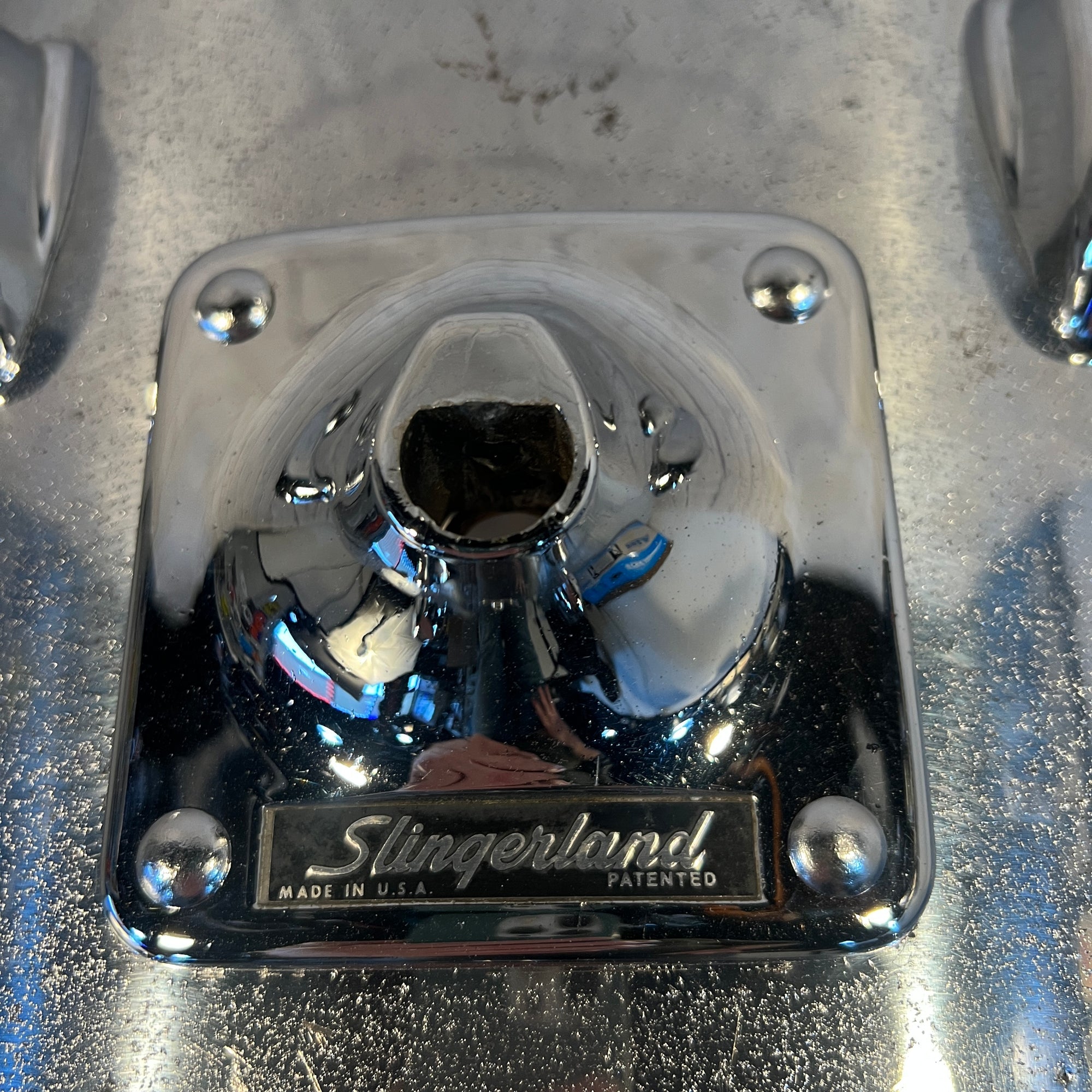 Slingerland 1970s 22 Kick Drum Shell Chrome Over Wood