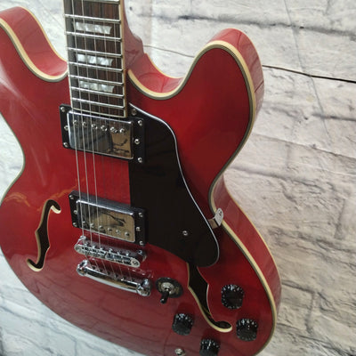Firefly JSN 338 Hollowbody Electric Guitar - Red
