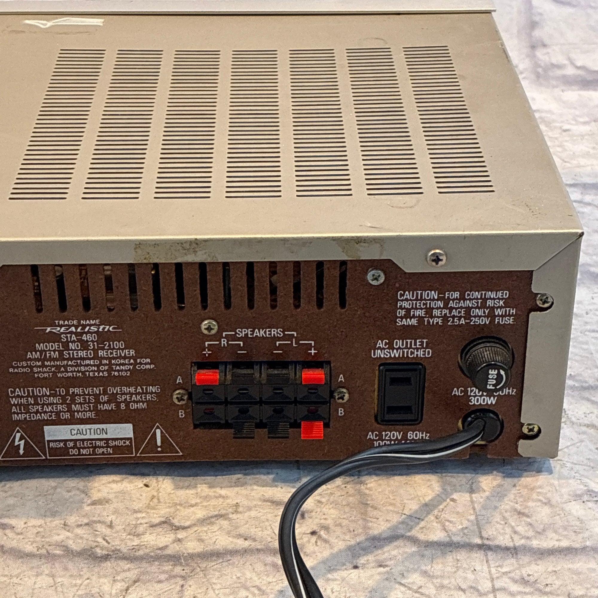 Vintage Realistic STA 460 31-2100 AM/FM stereo receiver