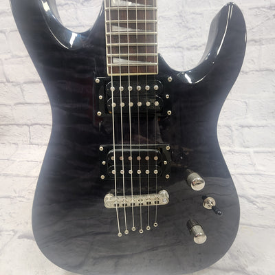 St Blues S&T Custom Trans Black Solid Body 2HB