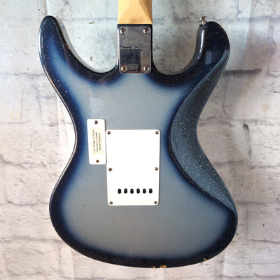 Danelectro Innuendo DanoBlaster Electric Guitar with Built in Effects - Midnight Blue Sparkle.