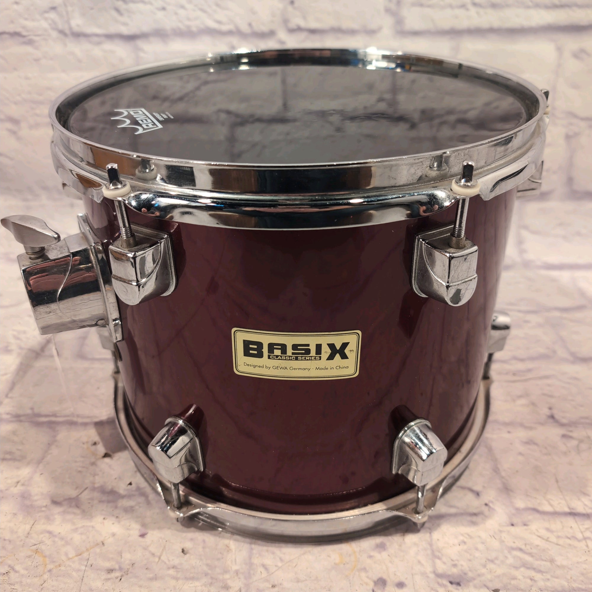 Basix 12x10 Rack Tom Dark Red