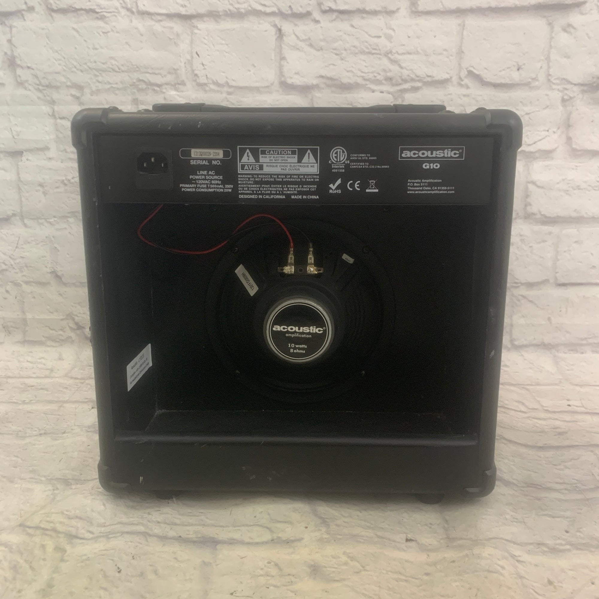 Acoustic G10 Guitar Combo Amp