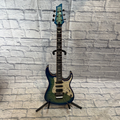 Schecter Diamond Series - Ocean Blue Burst Electric Guitar