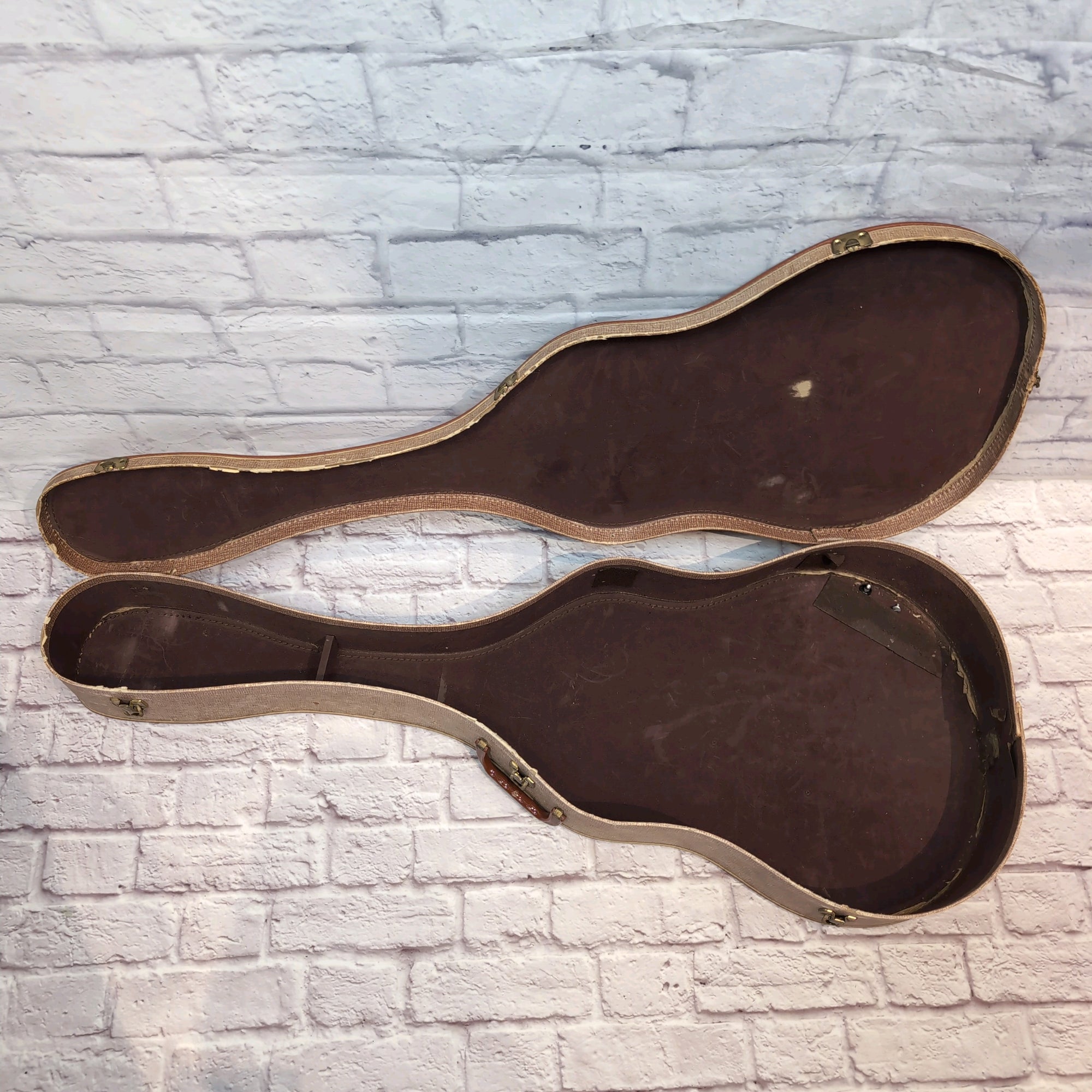 Unknown Vintage Acoustic Guitar Chipboard Hard Case