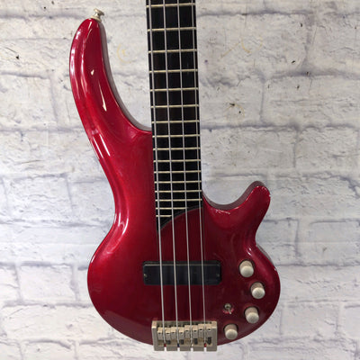 Cort Curbow 4 String MIK Bass Guitar - Red
