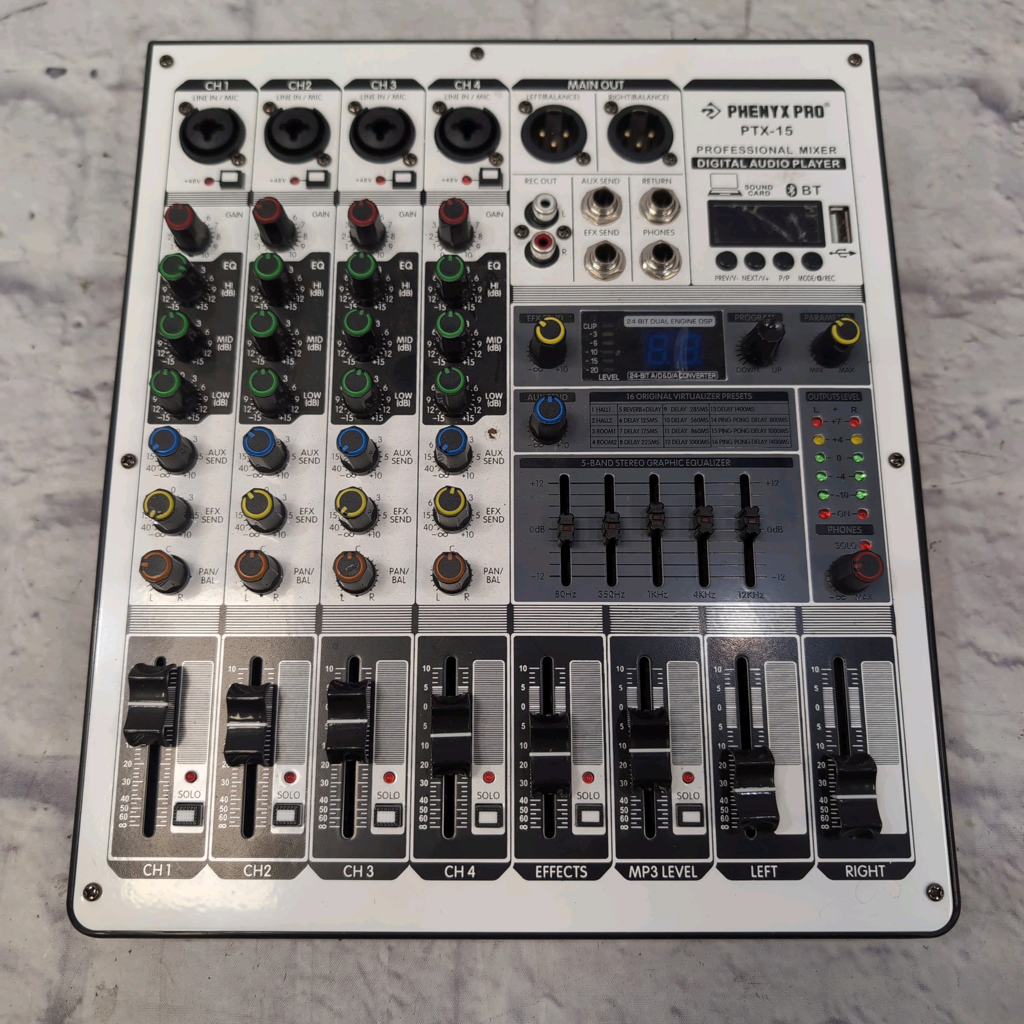 Phenyx Pro PTX-15 4-Channel USB Mixer