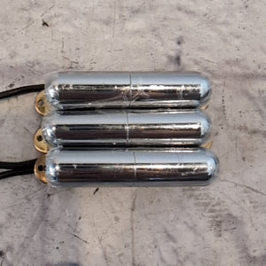 Artec Lipstick Tube Single Coil Guitar Pickup Set Chrome