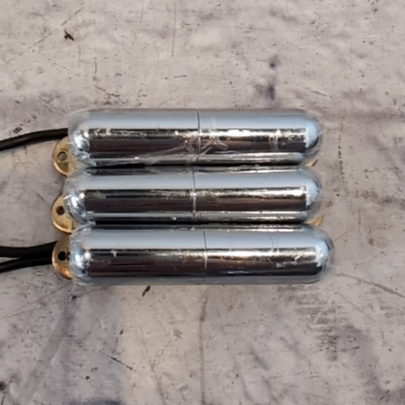 Artec Lipstick Tube Single Coil Guitar Pickup Set Chrome