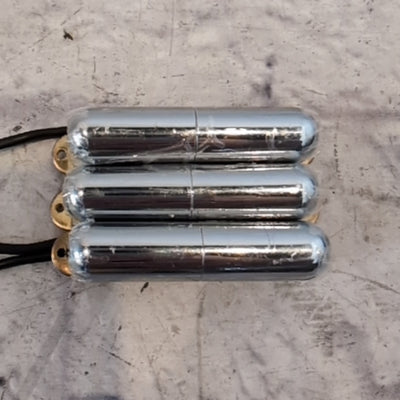 Artec Lipstick Tube Single Coil Guitar Pickup Set Chrome