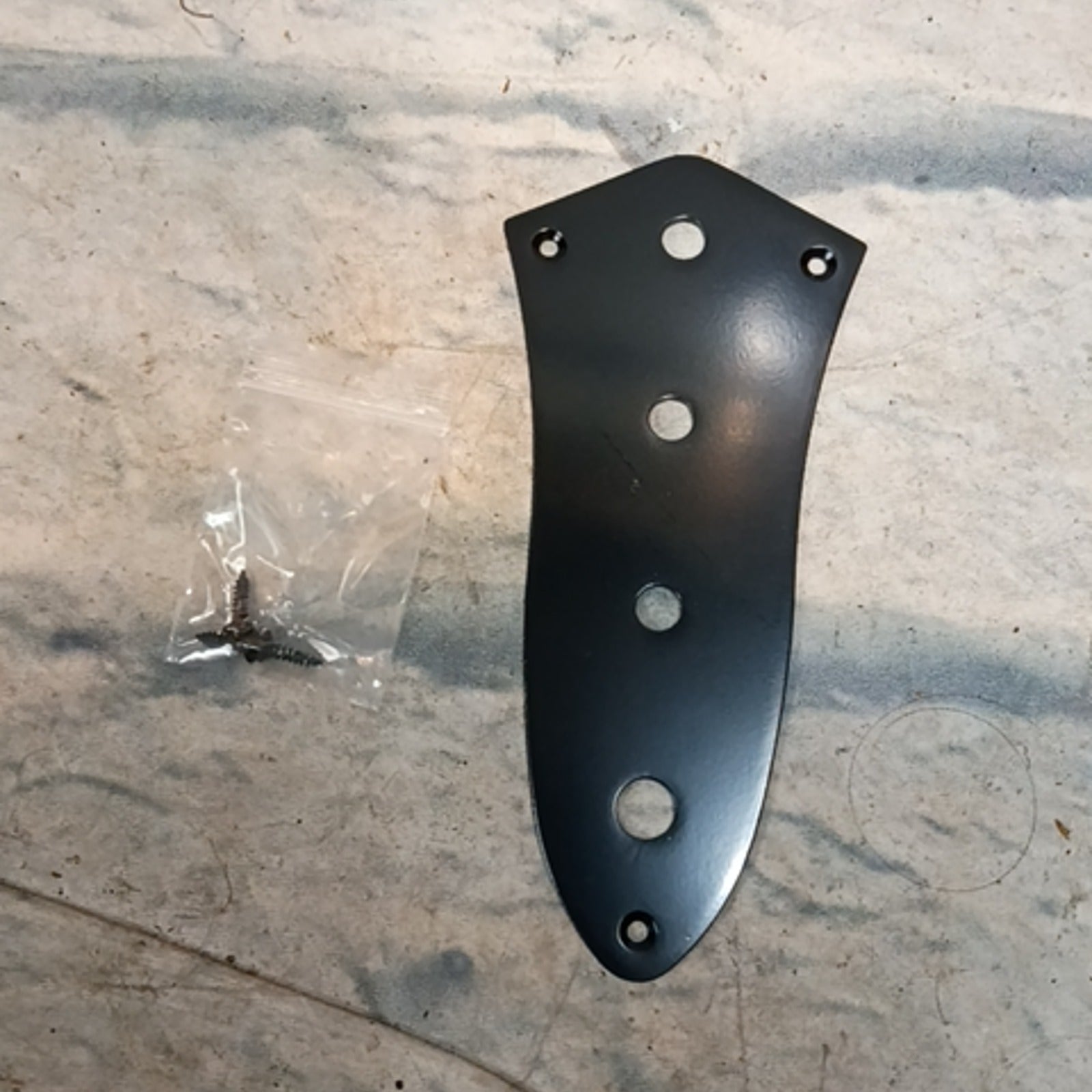 Unknown Jazz Bass Control Metal Plate - Black