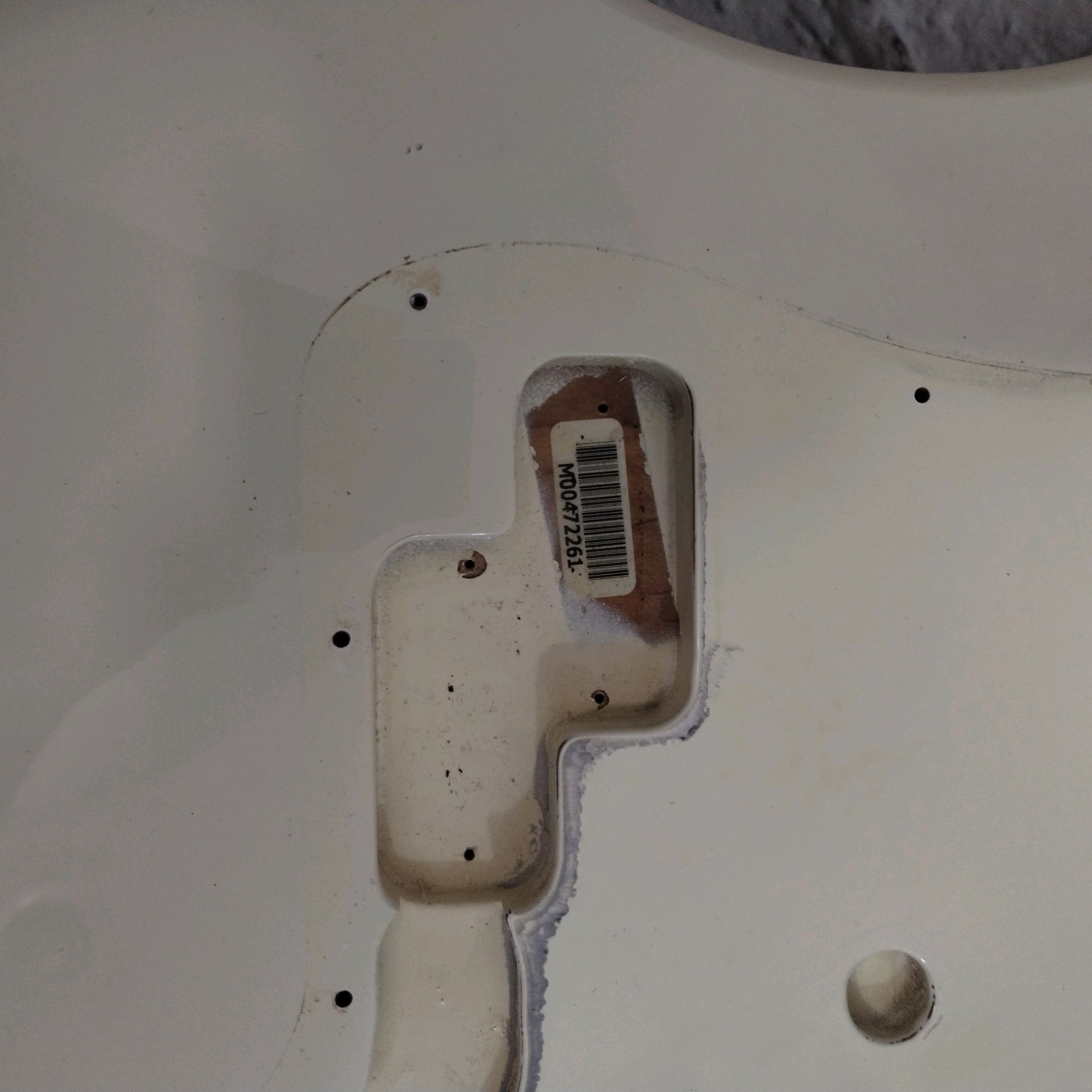Fender White MIM P Bass body