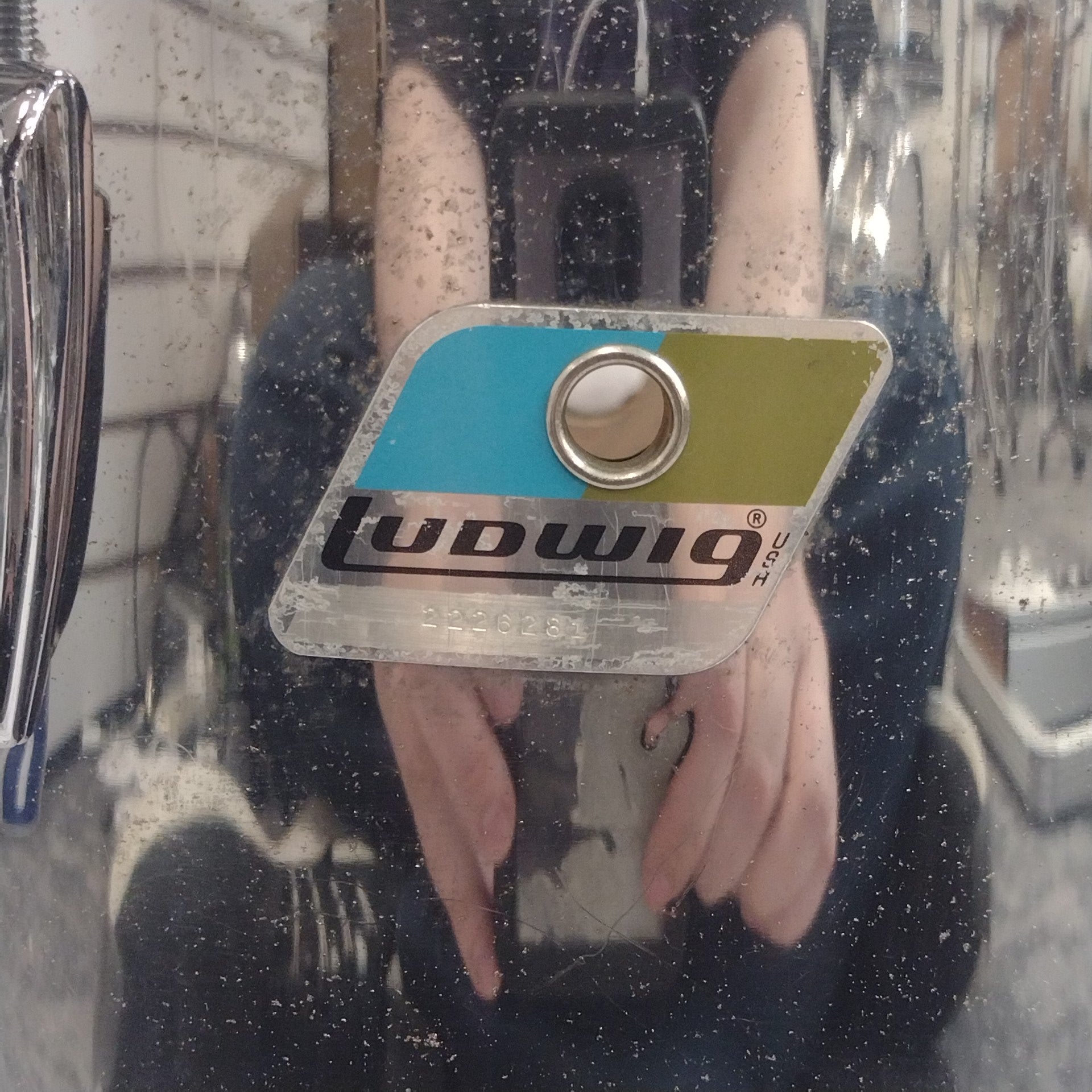 Ludwig Power Tom Chrome Over Wood 13x12