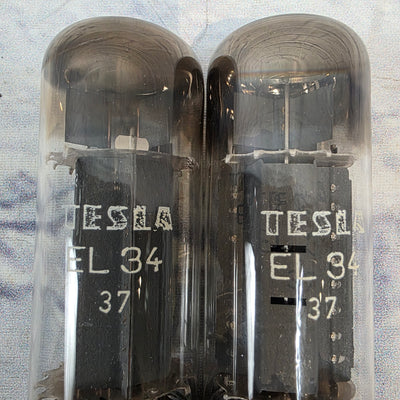 Tesla EL34 37 Tube Pair Amplifier Tubes