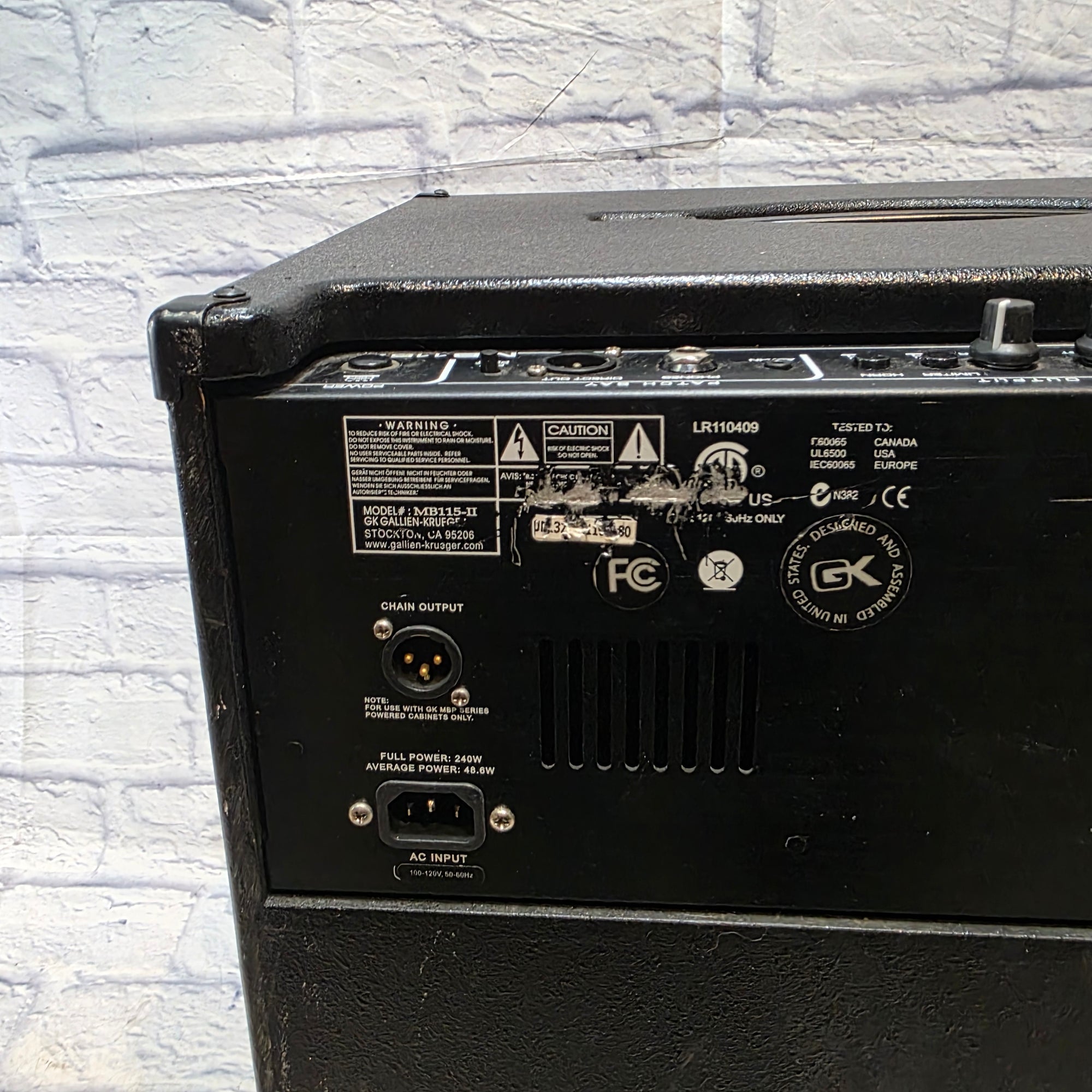 Gallien-Krueger MB-115 Bass Guitar Combo Amp