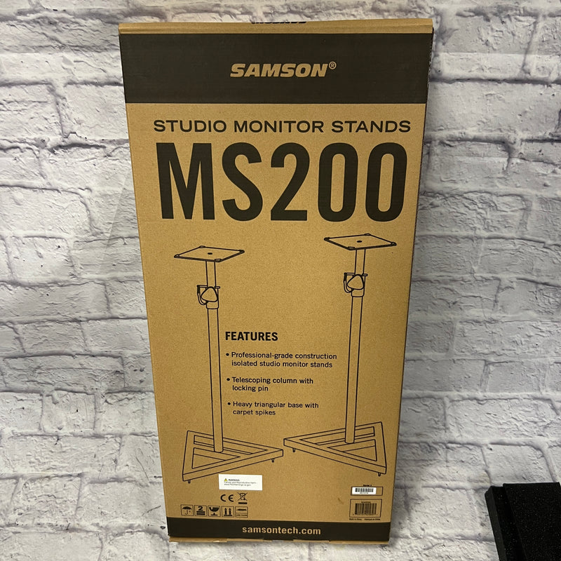 Samson MS200 Monitor Stands - Evolution Music