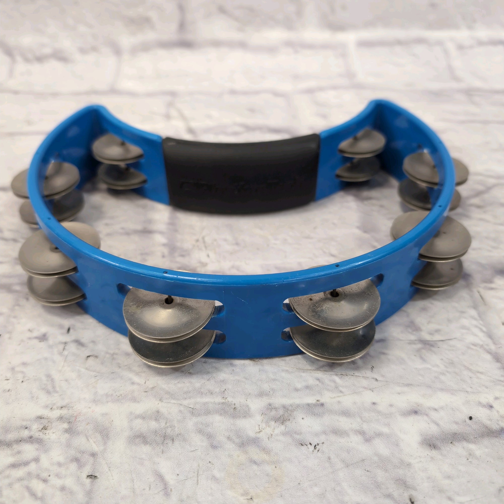 RhythmTech Crescent Handheld Tambourine Blue