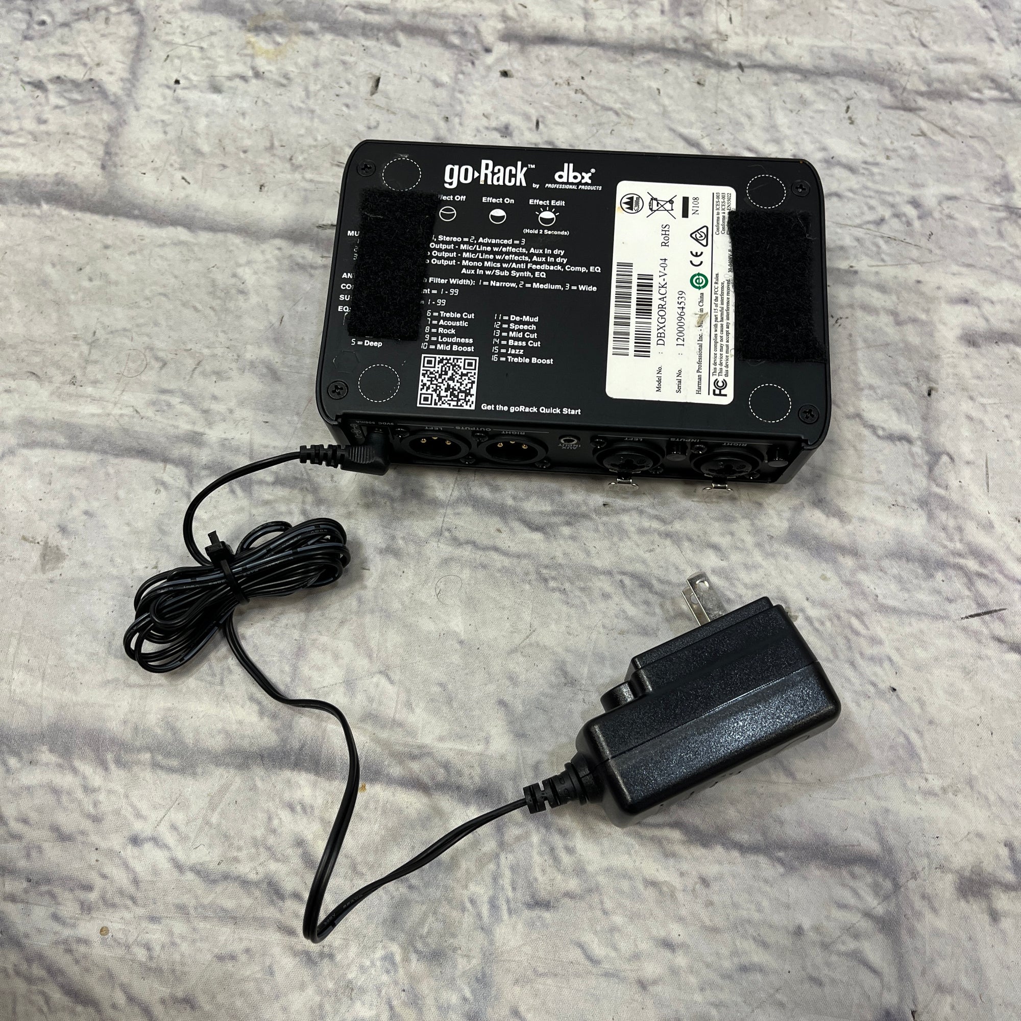 DBX Go Rack Processor with Power Supply