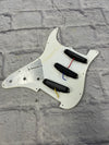 Unknown Strat Pickguard SSS w/ Stock Pickups Short Wires