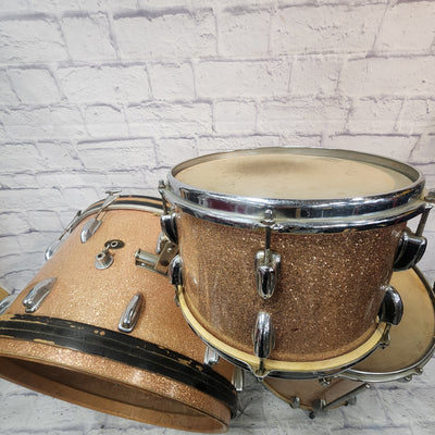 Slingerland Vintage 1961 3pc Champagne Sparkle Drum Set
