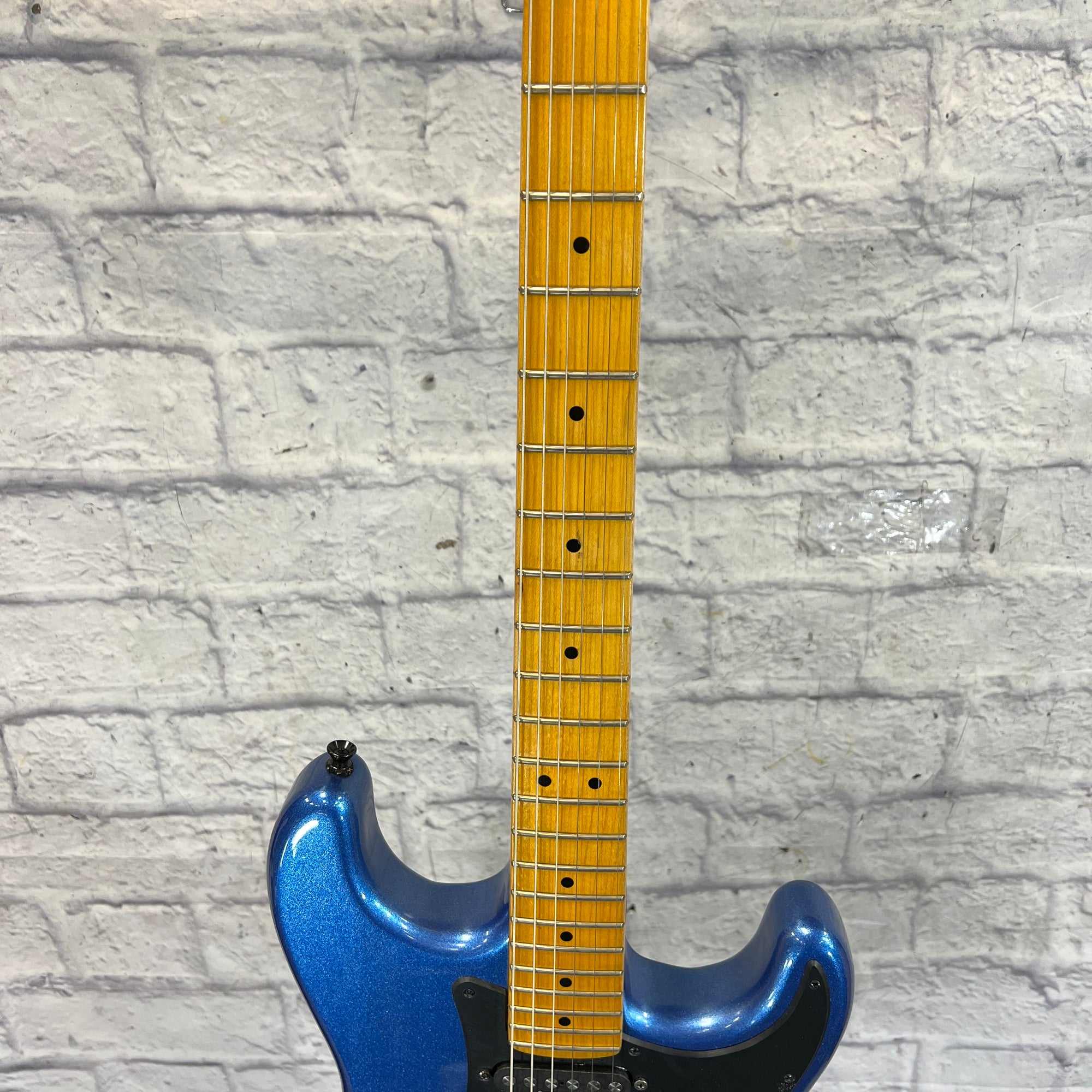 Unknown Partscaster Strat Style Electric Guitar Blue