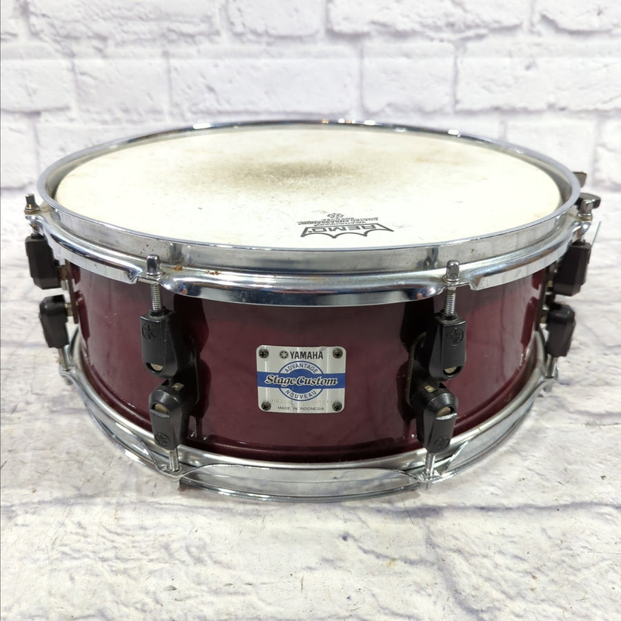 Yamaha Stage Custom Advantage Nouveau 14" x 5.5" High Gloss Cherry Lacquer