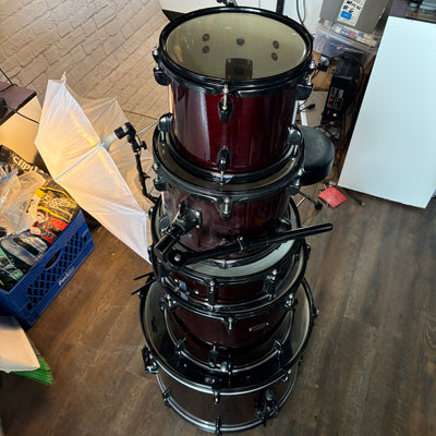 SPL Drum Kit 5pc Drum Set - Red