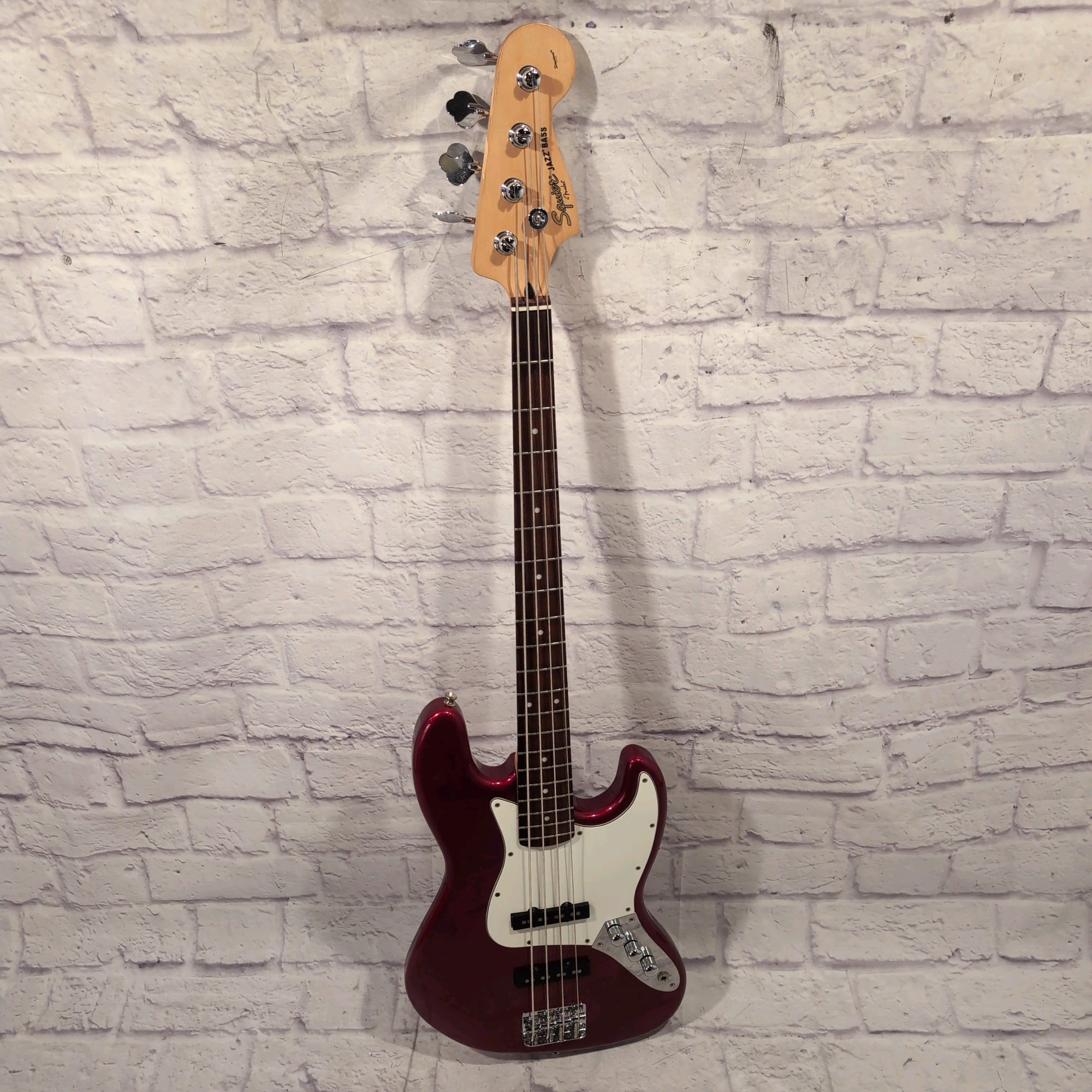 Squier Standard Series Jazz Red 4 String Bass Guitar