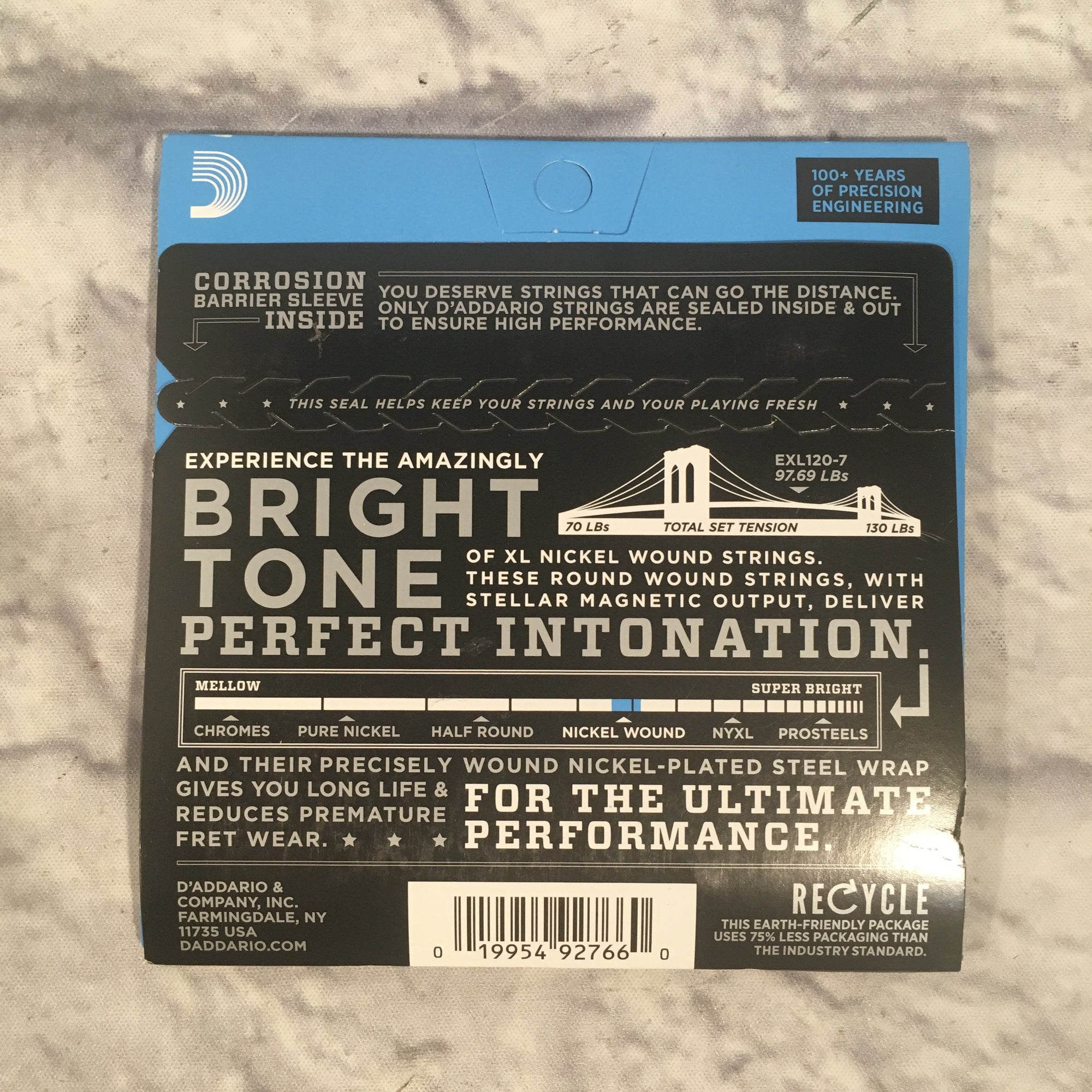 D'addario 7-String Super Light 9-54 EXL120-7
