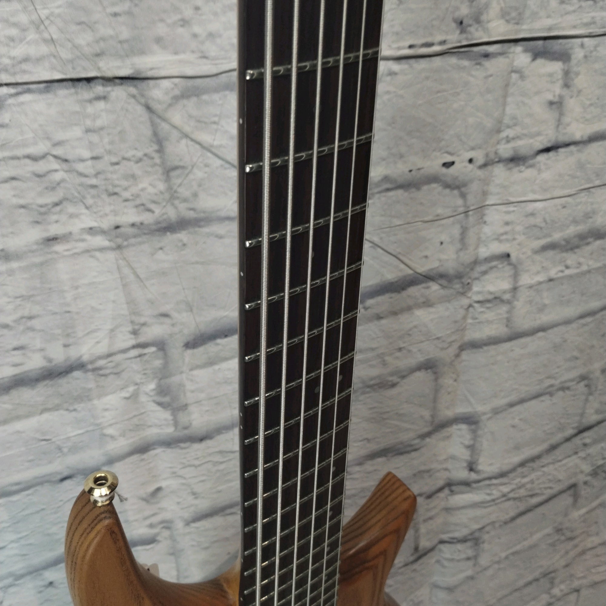 Custom Made Through Neck 6 String Bass Guitar