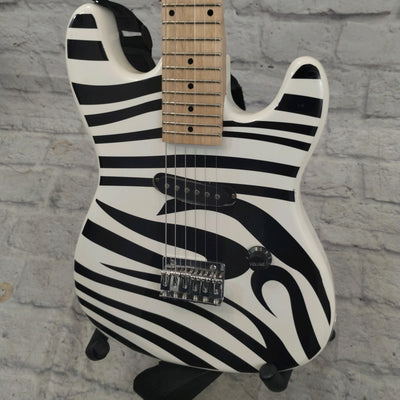 BG Mini Strat "White Tiger" Electric Guitar