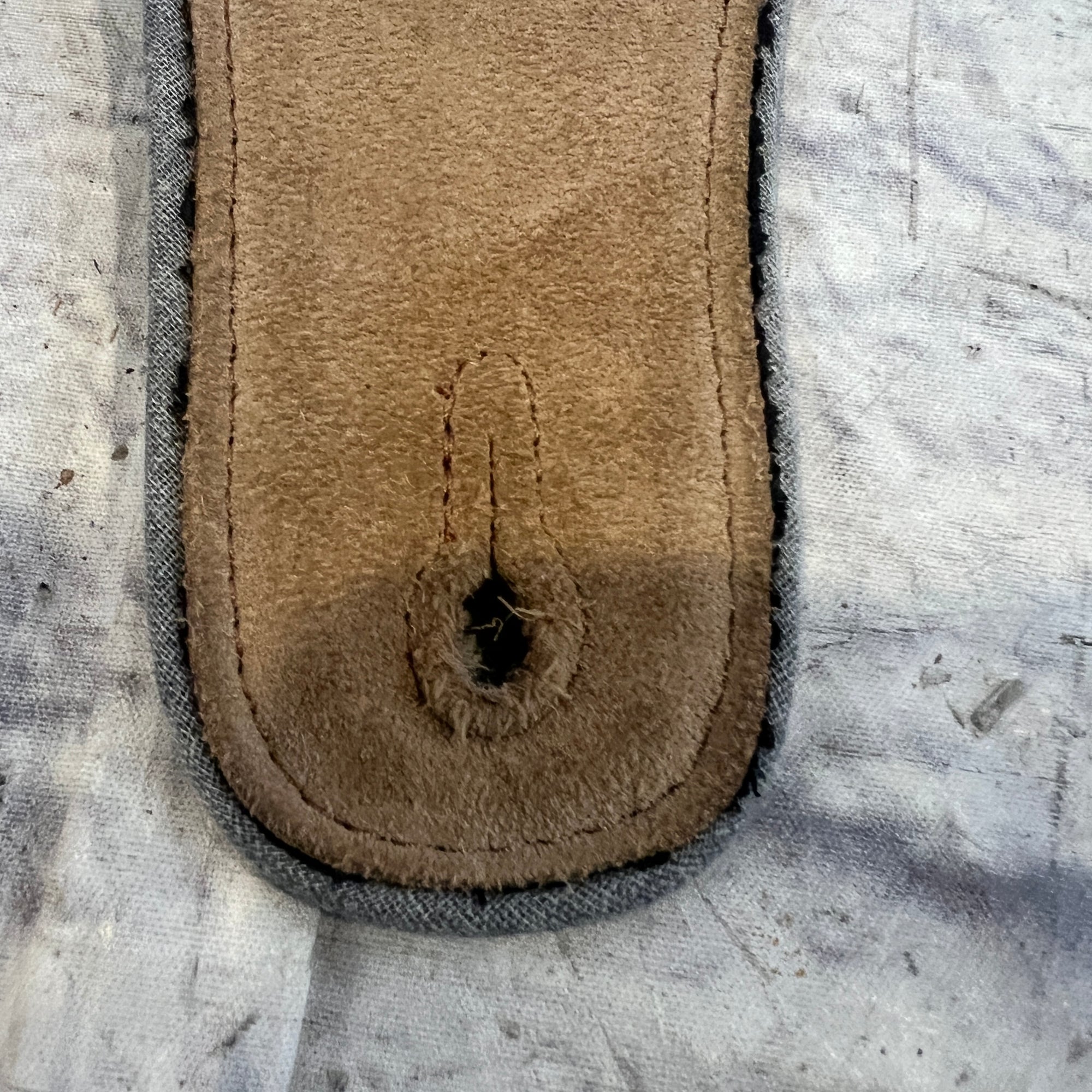 Rock Steady Tan Suede Guitar Strap