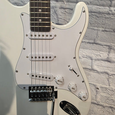 Rafferty Guitars White Strat Electric Guitar