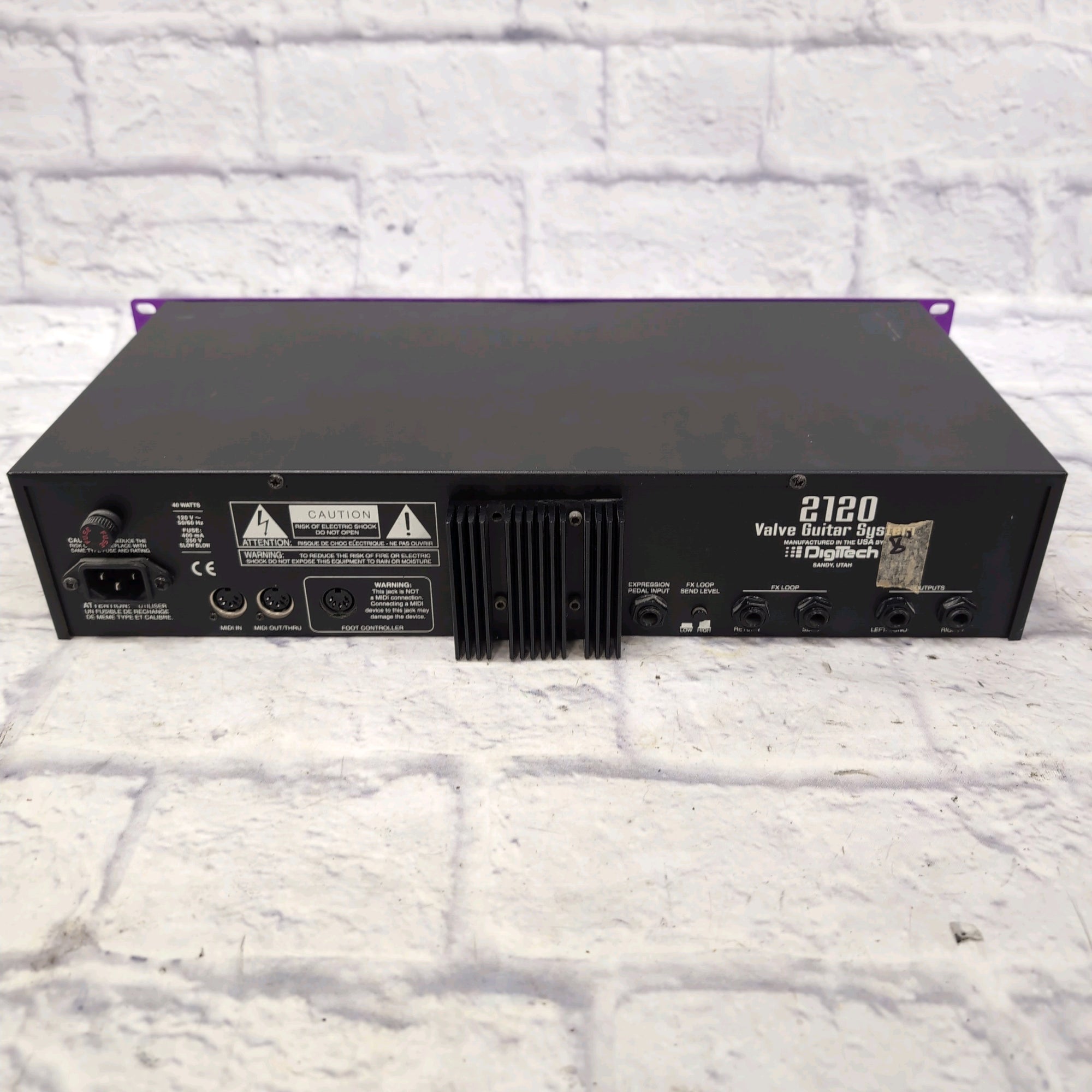 Digitech 2120 Artist Valve Guitar System VGS Rack Multi