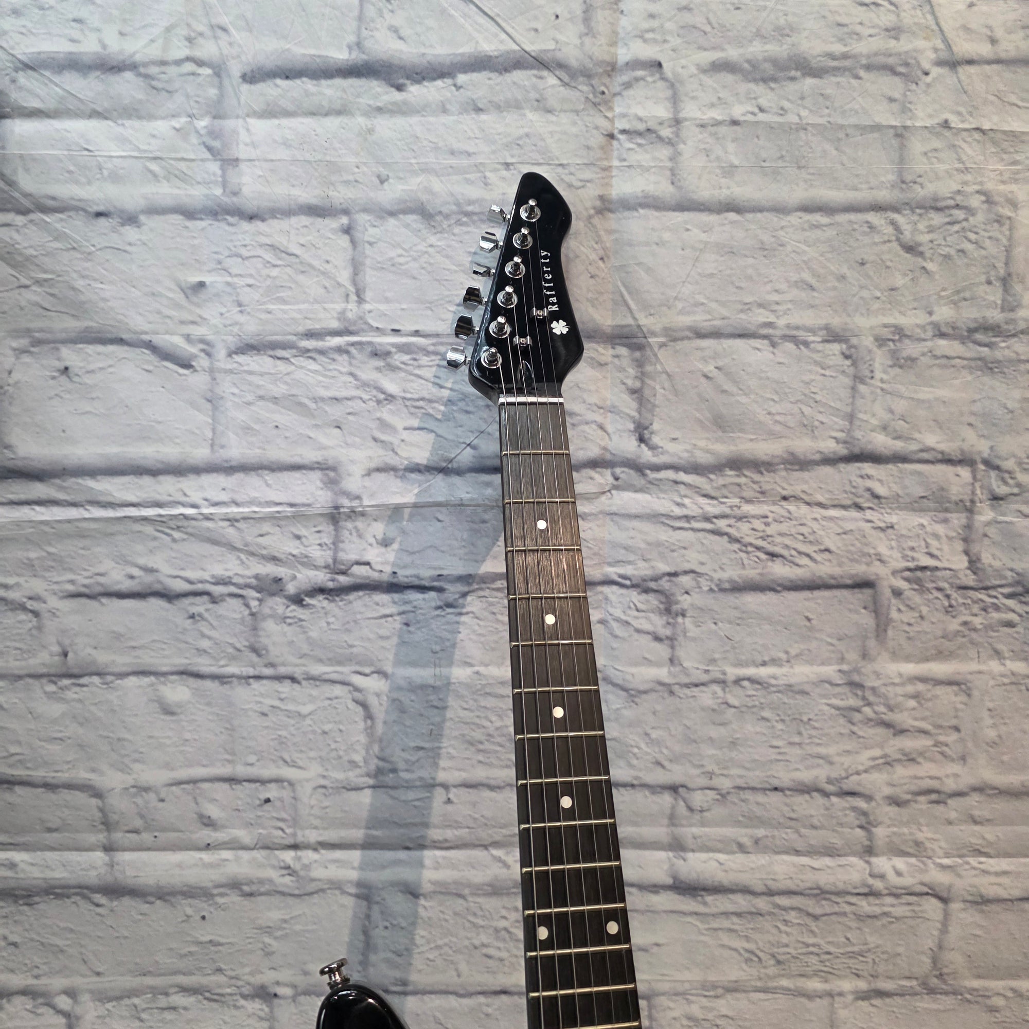 Rafferty Guitars Silver / Black Electric Guitar