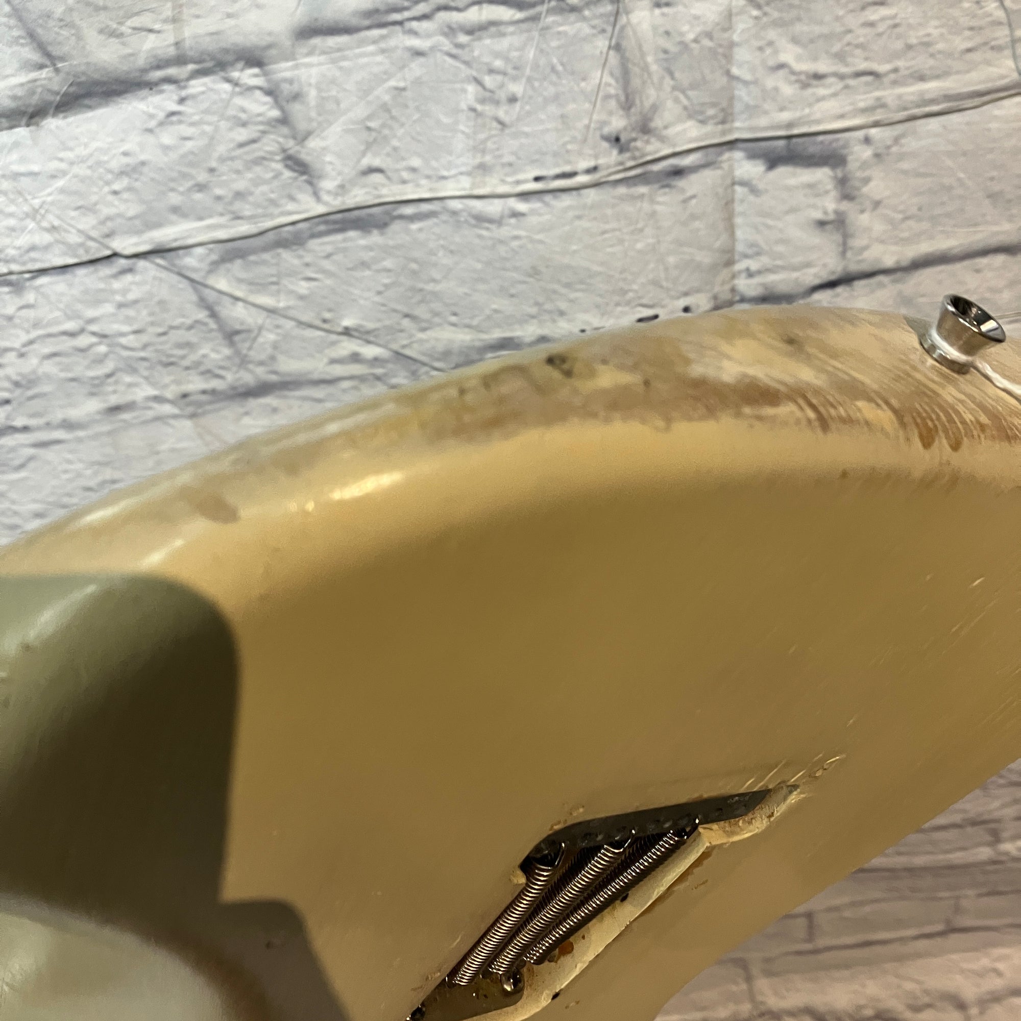 Fender MIM Stratocaster White Blonde Electric Guitar - Refinished