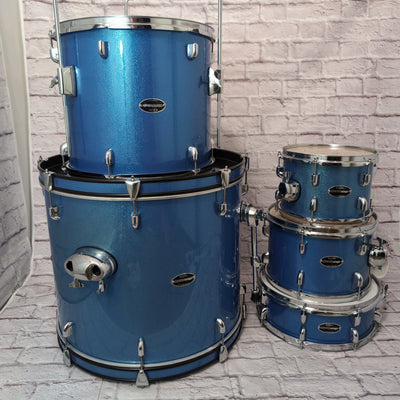 PDP Pacific Drums & Percussion Centerstage Drum Kit - Blue Sparkle - 22/16/14/12/10