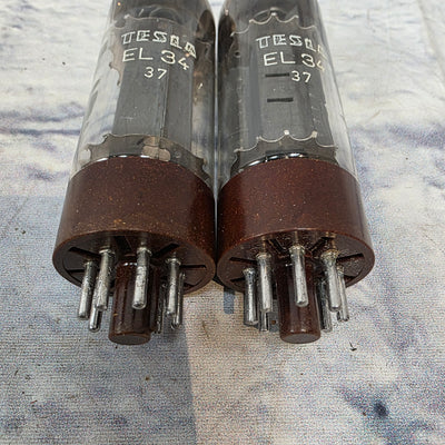 Tesla EL34 37 Tube Pair Amplifier Tubes
