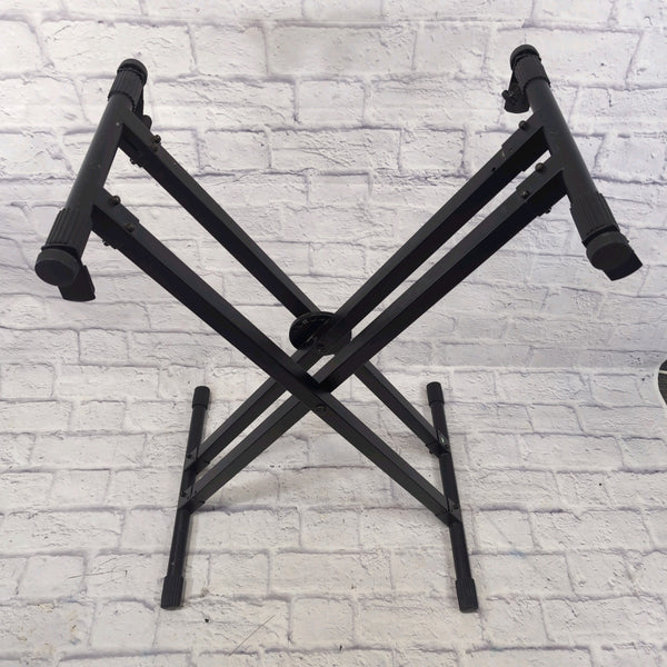 On Stage Stands Heavy Duty X Braced Keyboard Stand - Evolution Music