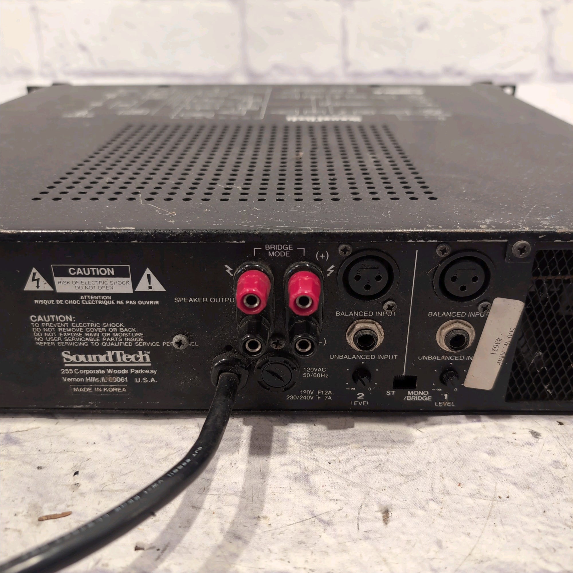 Soundtech PL502 2-channel Pro Stereo Power Amplifier 500 Watts